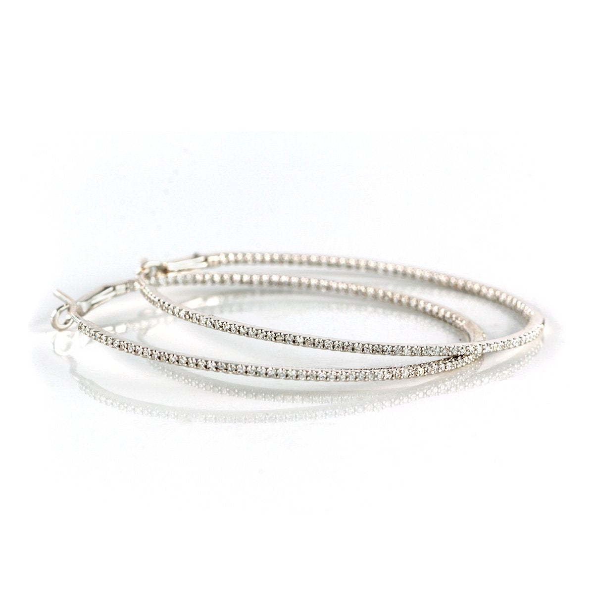 Inside Out Oval Hoops-Earrings-Zofia Day Co.