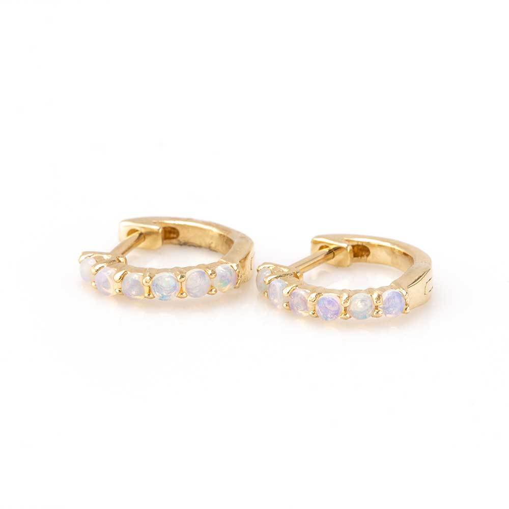 Opal Moon Huggies-Earrings-Zofia Day Co.