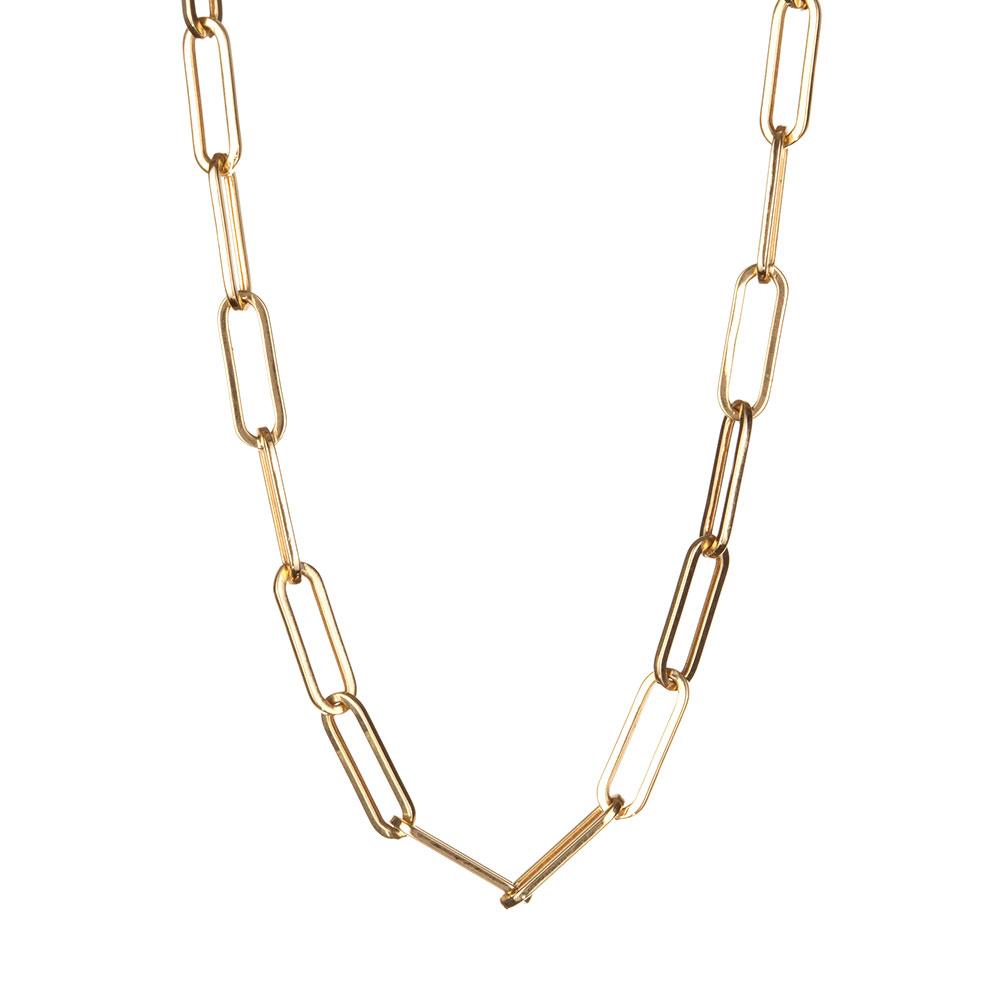 Paper Clip Chain Necklace-Necklaces-Zofia Day Co.