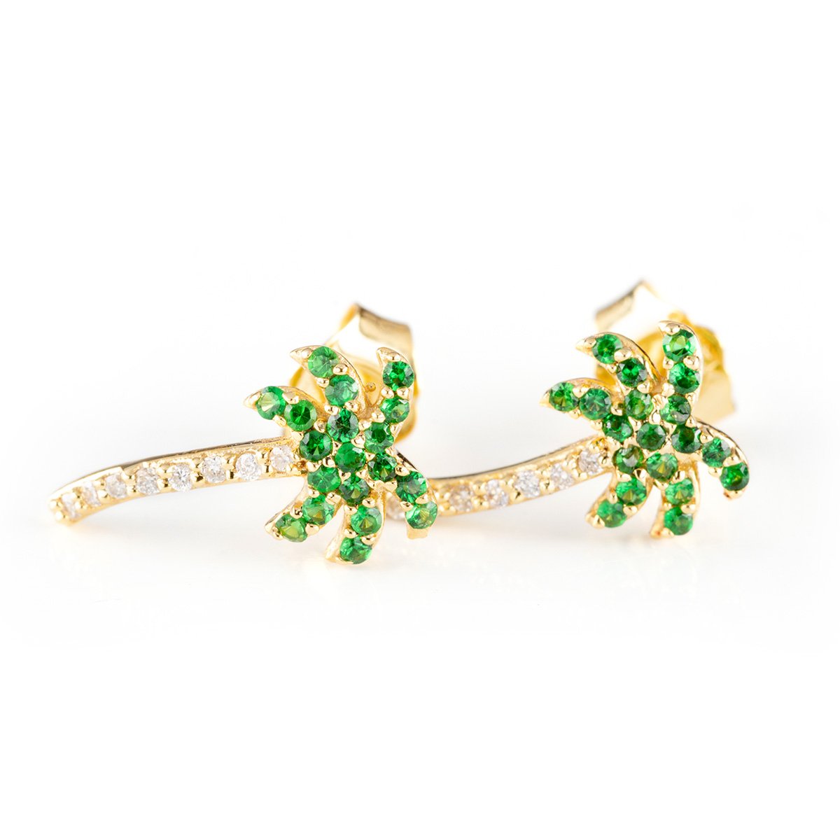 Peridot Palms-Earrings-Zofia Day Co.