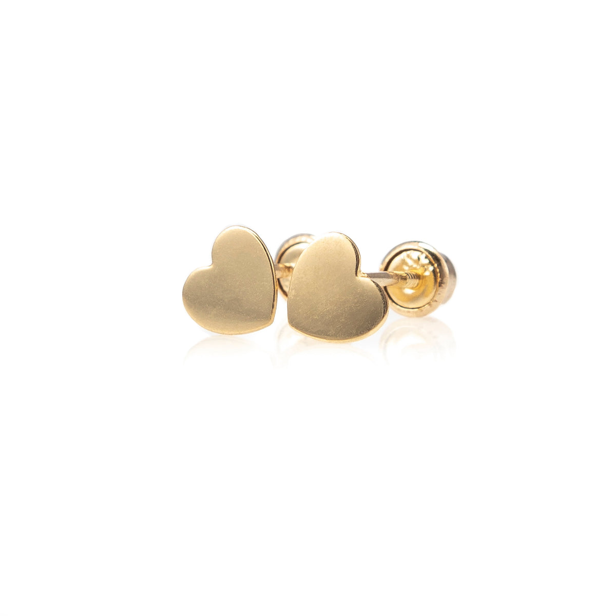 Petite Children&#39;s Heart Studs-Earrings-Zofia Day Co.