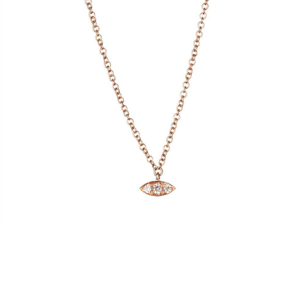 Petite Evil Eye Necklace-Necklaces-Zofia Day Co.