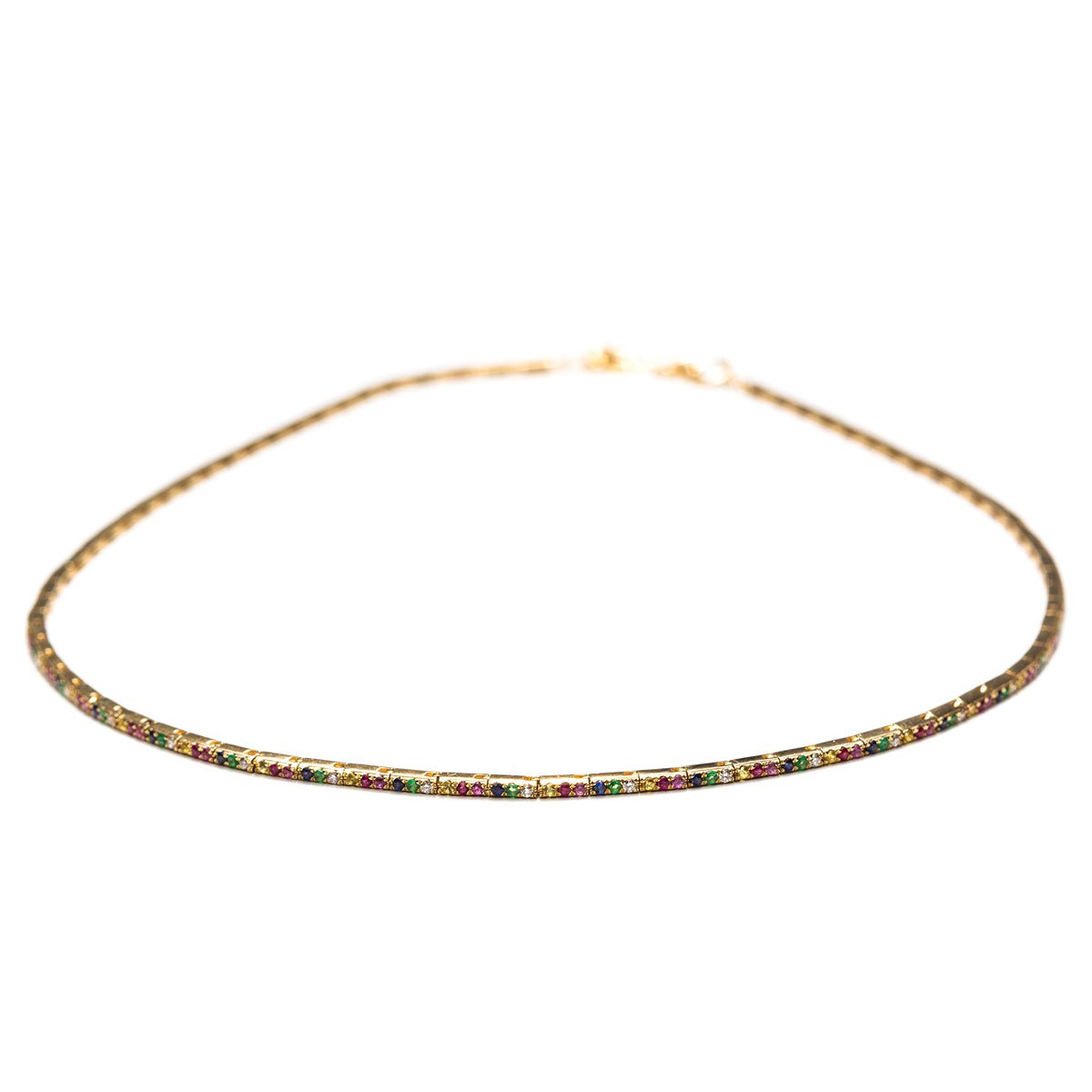 Rainbow Ribbon Choker - Zofia Day Co.