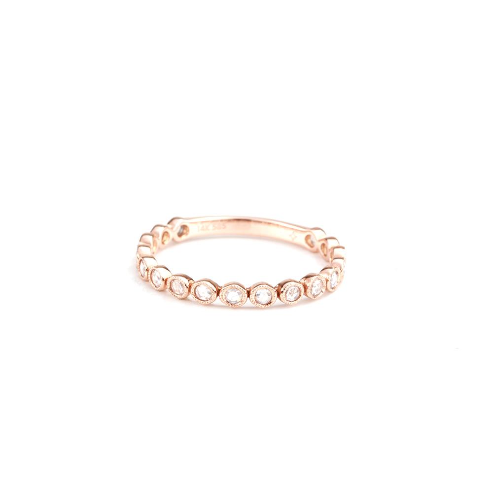 Rose Cut Diamond Band-Rings-Zofia Day Co.