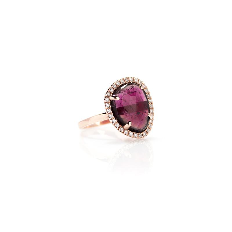 Watermelon Tourmaline Ring-Zofia Day Co.