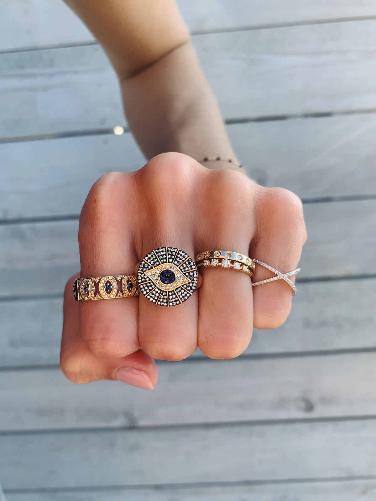 X Midi Ring-Rings-Zofia Day Co.